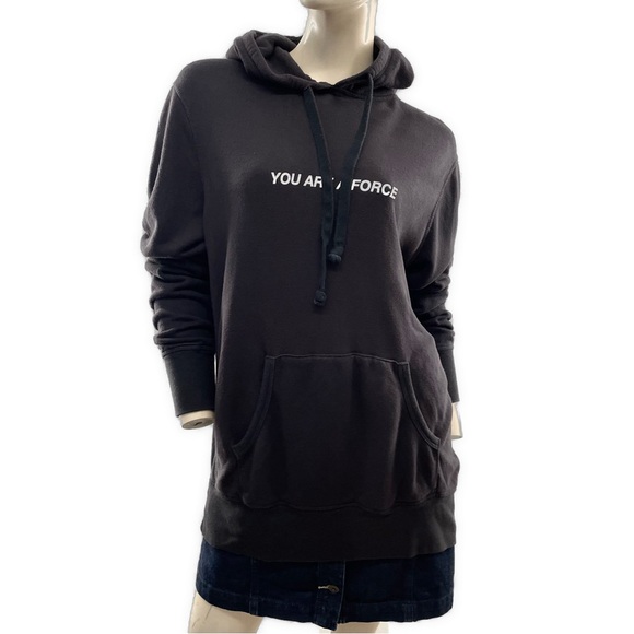 Spiritual Gangster- Black 'You Are A Force' Leopard Hoodie- S - Picture 2 of 16